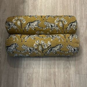 Lulu & Georgia Tiger Jacquard Bolster Pillows (Set of 2) – Sarah Sherman Samuel